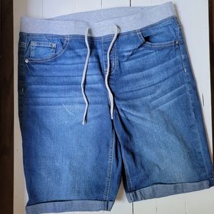 Justice Girls Plus Sz 16 Bermuda Jean Shorts